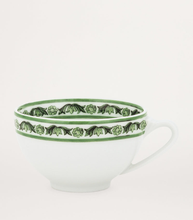 Dolce&Gabbana Casa Verde Maiolica porcelain coffee cup and saucer - British product