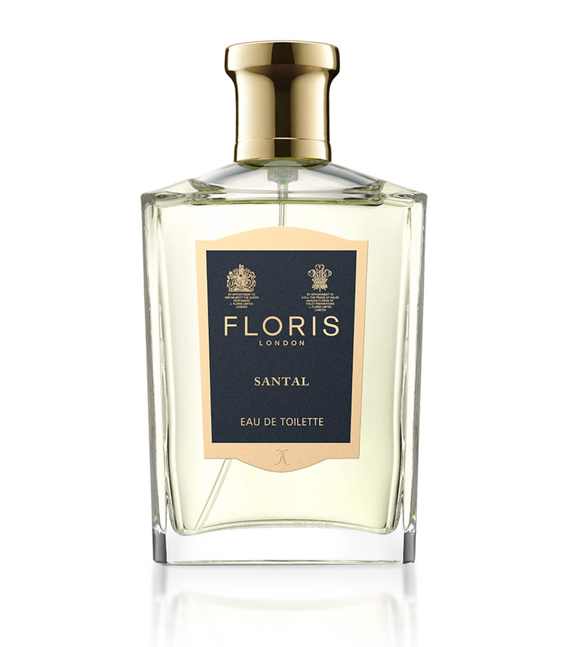 Floris Santal eau de toilette 100ml bottle, imported from the UK