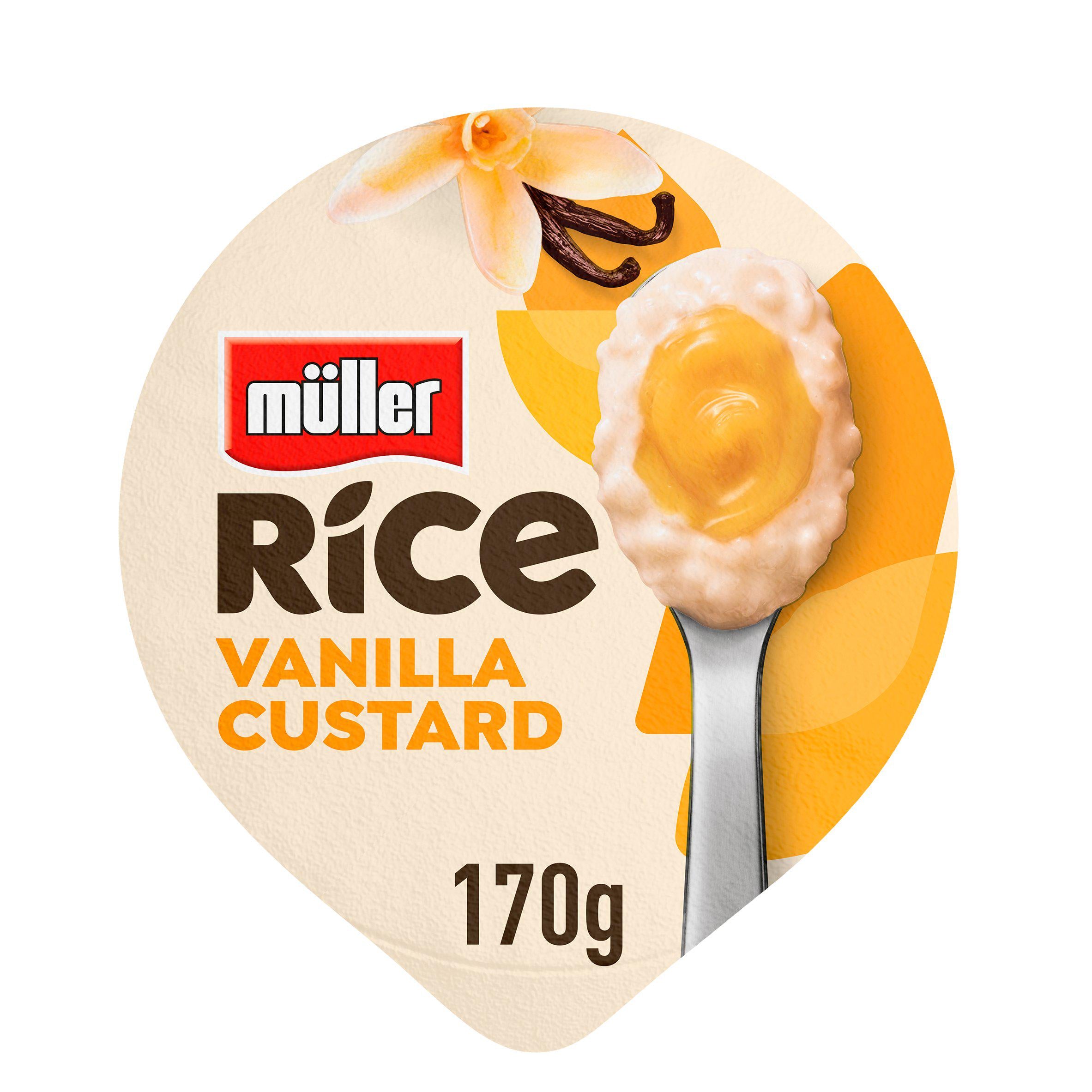 Müller Rice Vanilla Custard Low Fat Pudding Dessert 170g GOODS Sainsburys   