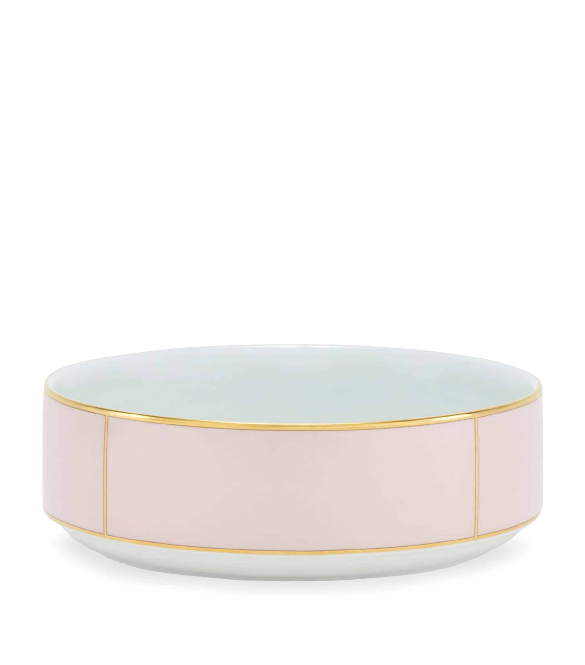 GINORI 1735 porcelain Colonna Diva Rosa salad bowl 24cm, UK version