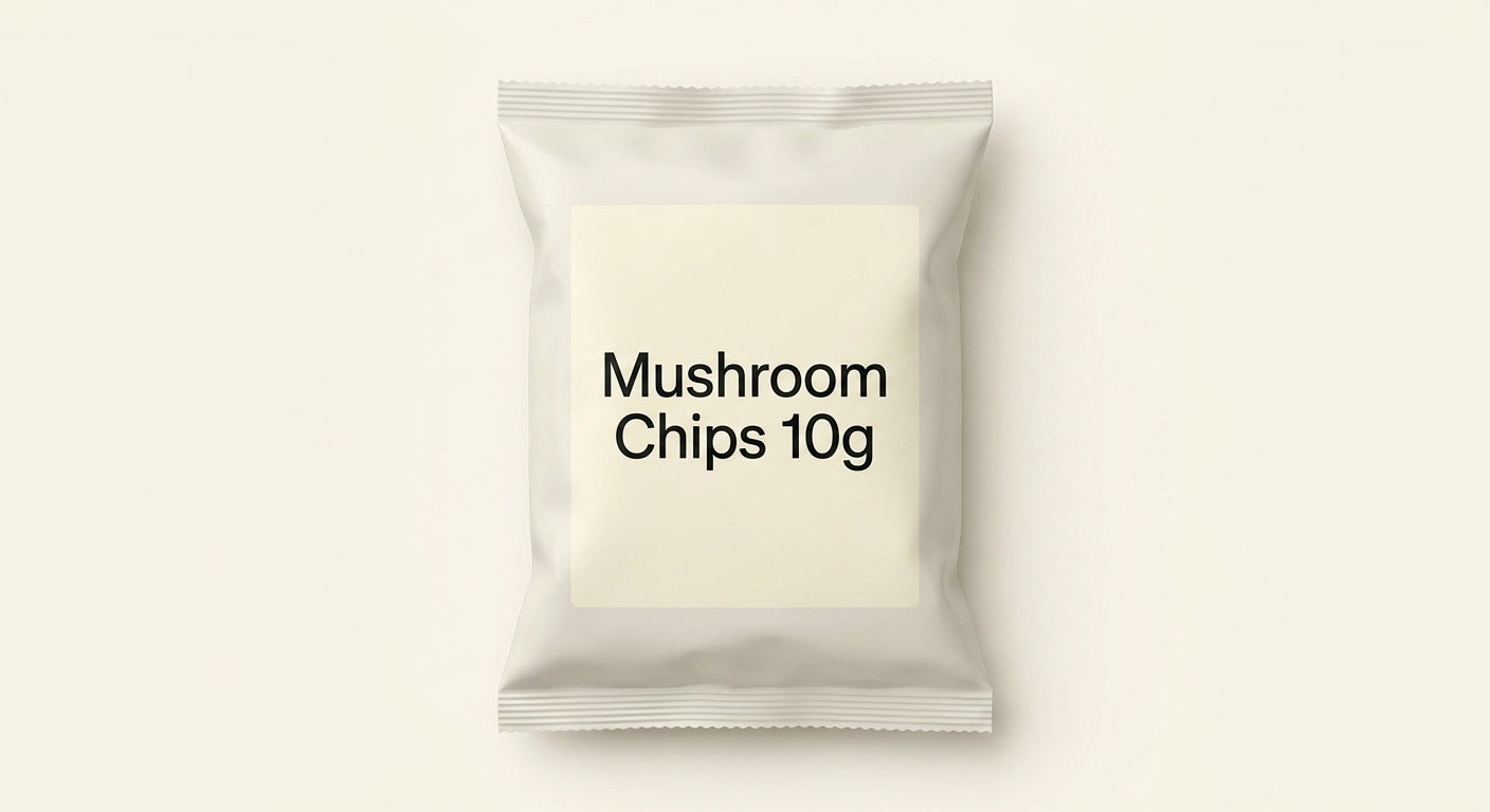 Holland & Barrett mushroom chips 10g, UK version