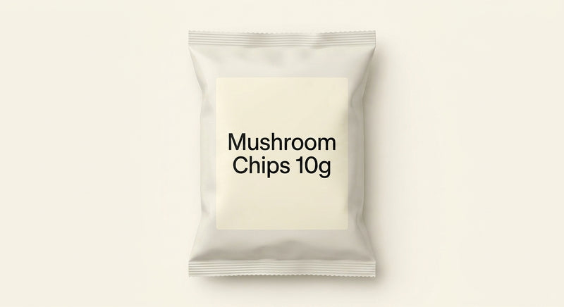 Holland & Barrett mushroom chips 10g, UK version