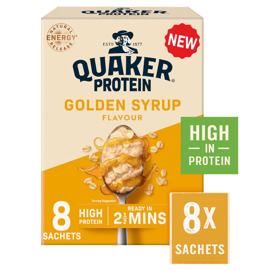 Quaker Oat So Simple Protein Golden Syrup Porridge GOODS ASDA   