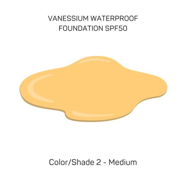 Vanessium Waterproof Foundation SPF50 / Shade 2-02 30ml GOODS Superdrug   