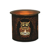 Aroma tealight holder and wax melt burner Black Owl, UK version