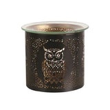 Aroma tealight holder and wax melt burner Black Owl, UK version