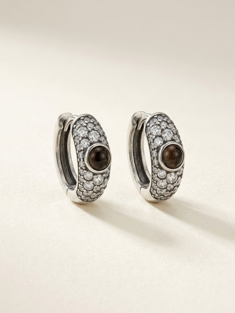 Cartier Panthère earrings 18ct white gold - British product