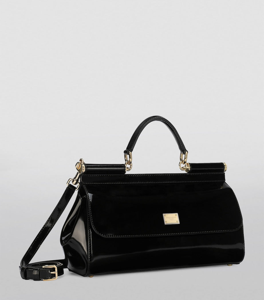 Dolce & Gabbana patent leather Sicily top-handle bag, imported from the UK