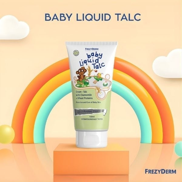 FrezyDerm Baby Liquid Talc 150ml - British product