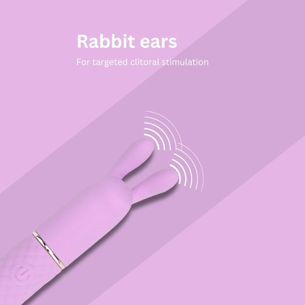 Nauti Petites 10 speed rabbit ears vibrator, imported from the UK