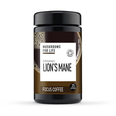 Holland & Barrett Mushrooms For Life Organic Lion's Mane Focus Coffee 75g- Buy online at McGrocer