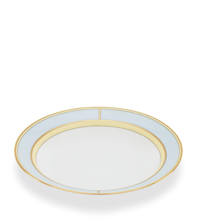 GINORI 1735 porcelain soup plate Celeste 24cm - British product