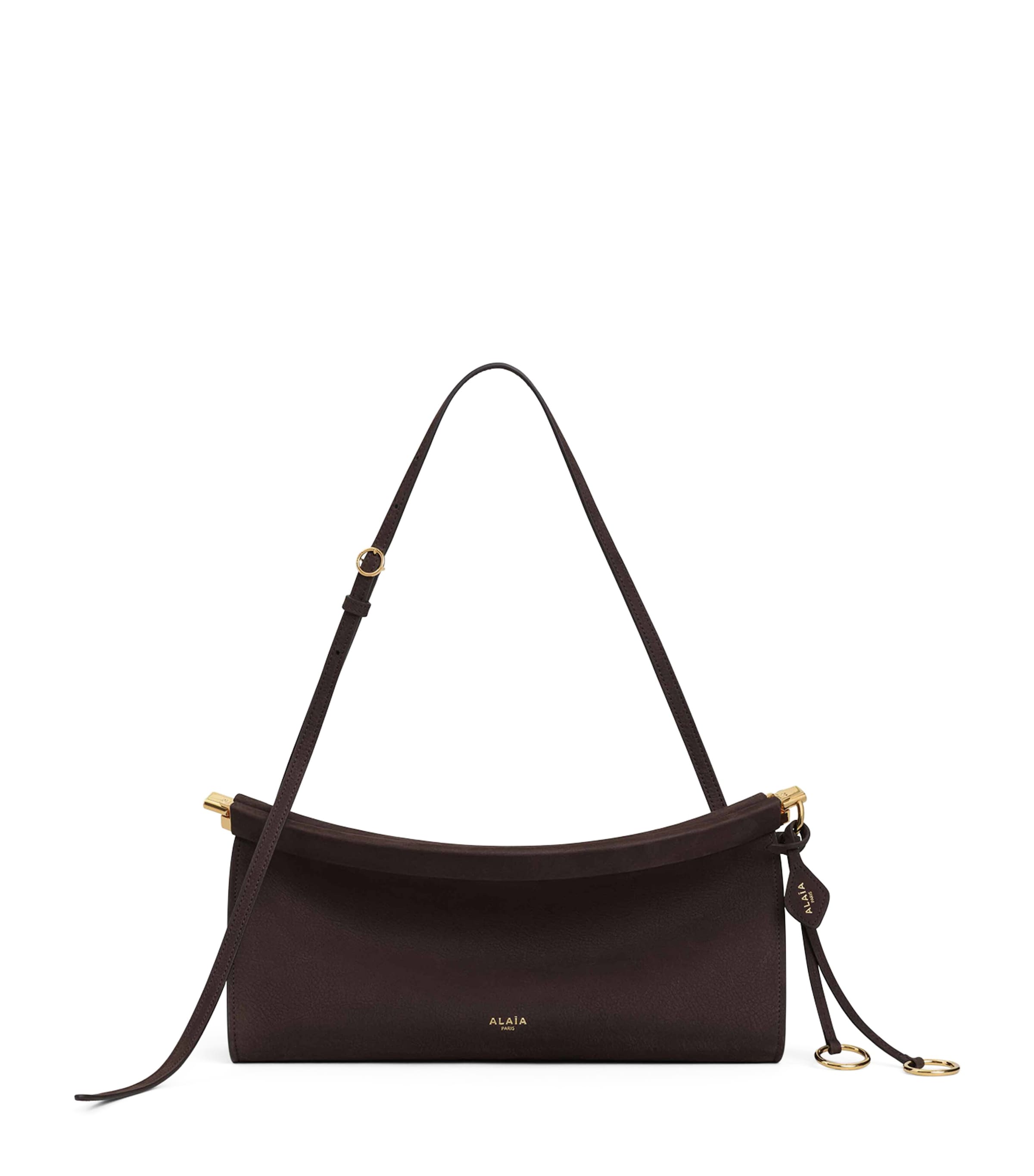 Medium Leather Le Click East West Shoulder Bag