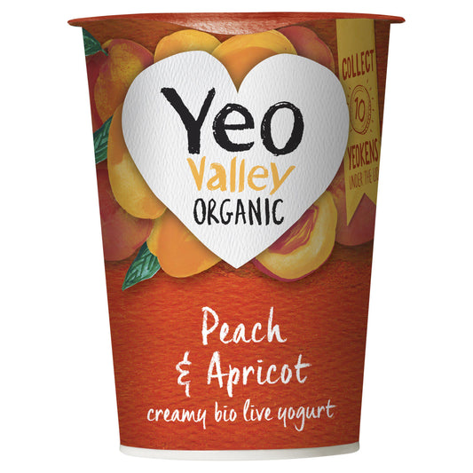 Yeo Valley Organic Peach & Apricot Yogurt 450g GOODS Sainsburys   