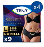 TENA Silhouette Normal Black Lady incontinence Low Waist Pants - Large - 4 packs of 9 bundle GOODS Boots   