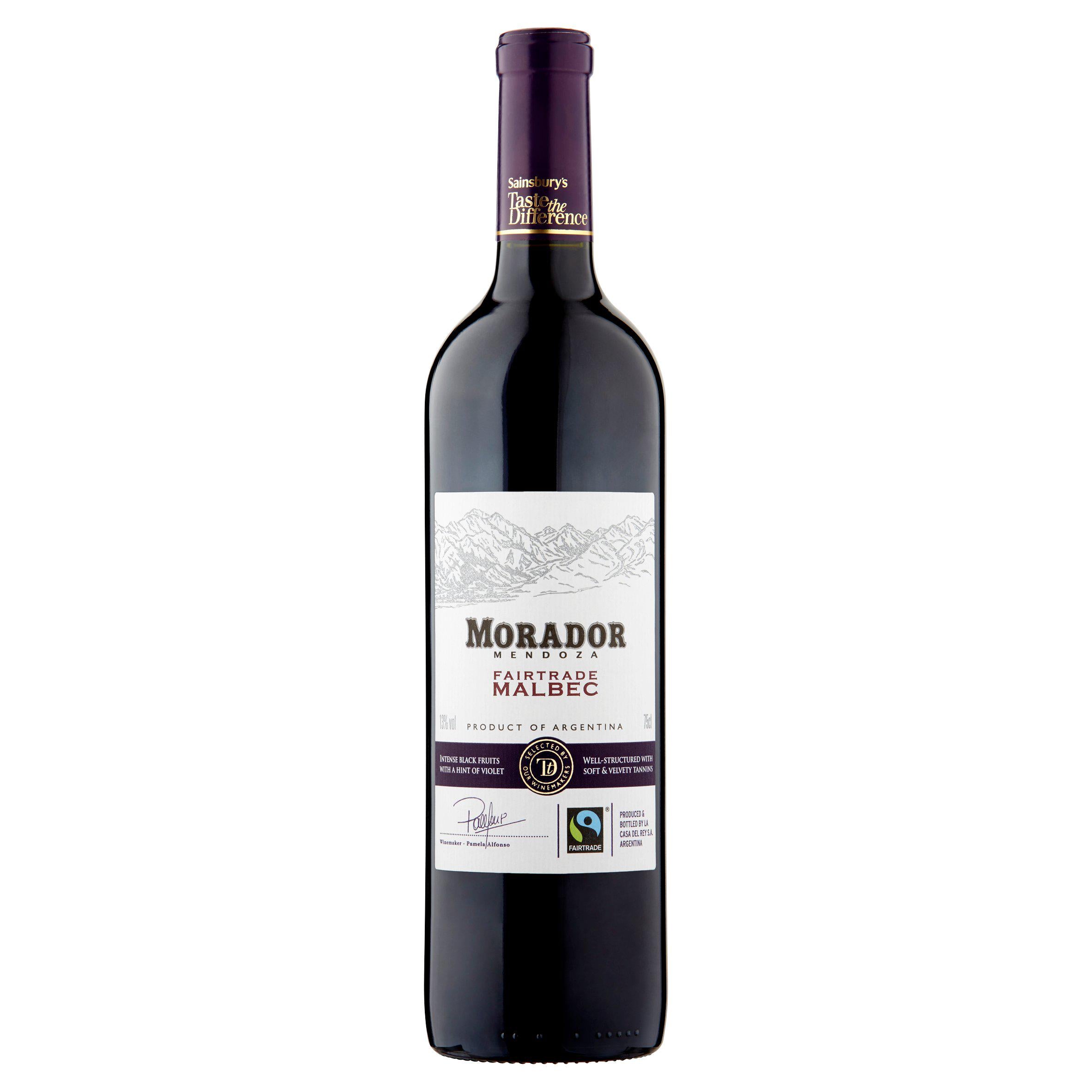 Sainsbury's Morador Malbec, Taste the Difference 75cl All red wine Sainsburys   