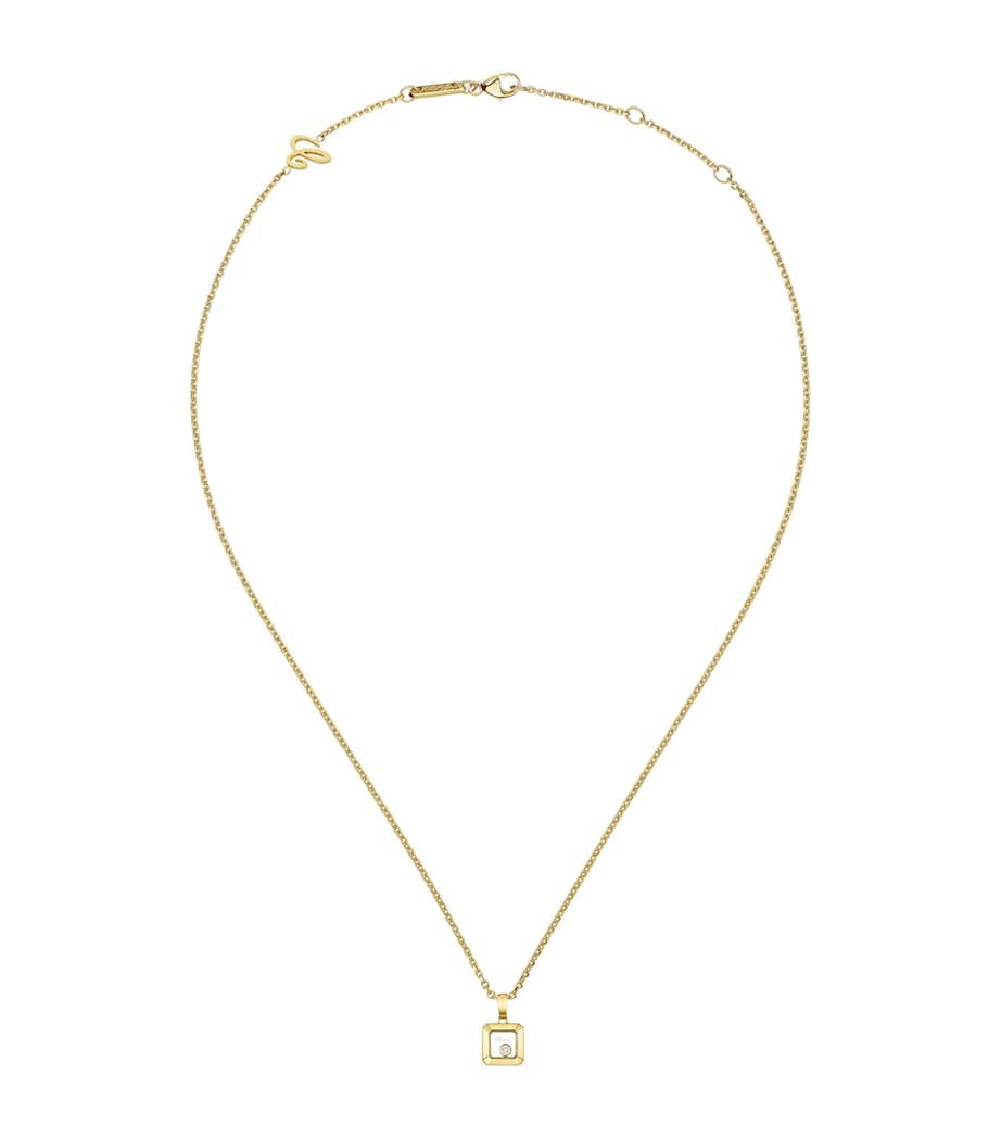 Chopard Happy Diamonds necklace 18kt yellow gold, imported from the UK