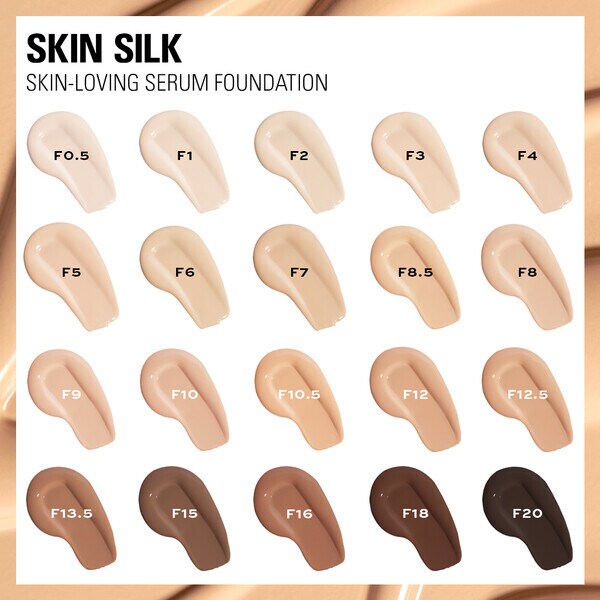 Revolution Skin Silk foundation F20, imported from the UK