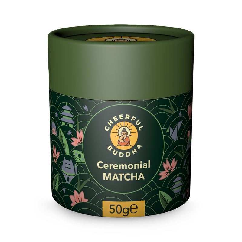 Cheerful Buddha ceremonial matcha green tea 50g, UK version