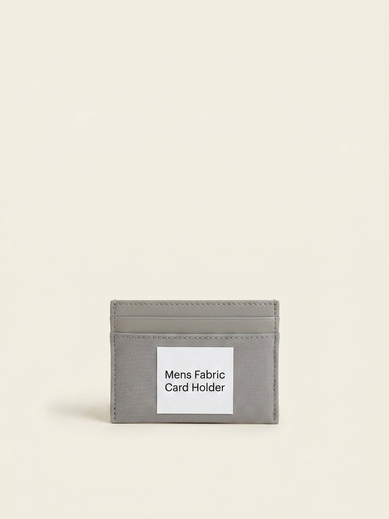 Burberry checked woven card holder with leather trim - British product