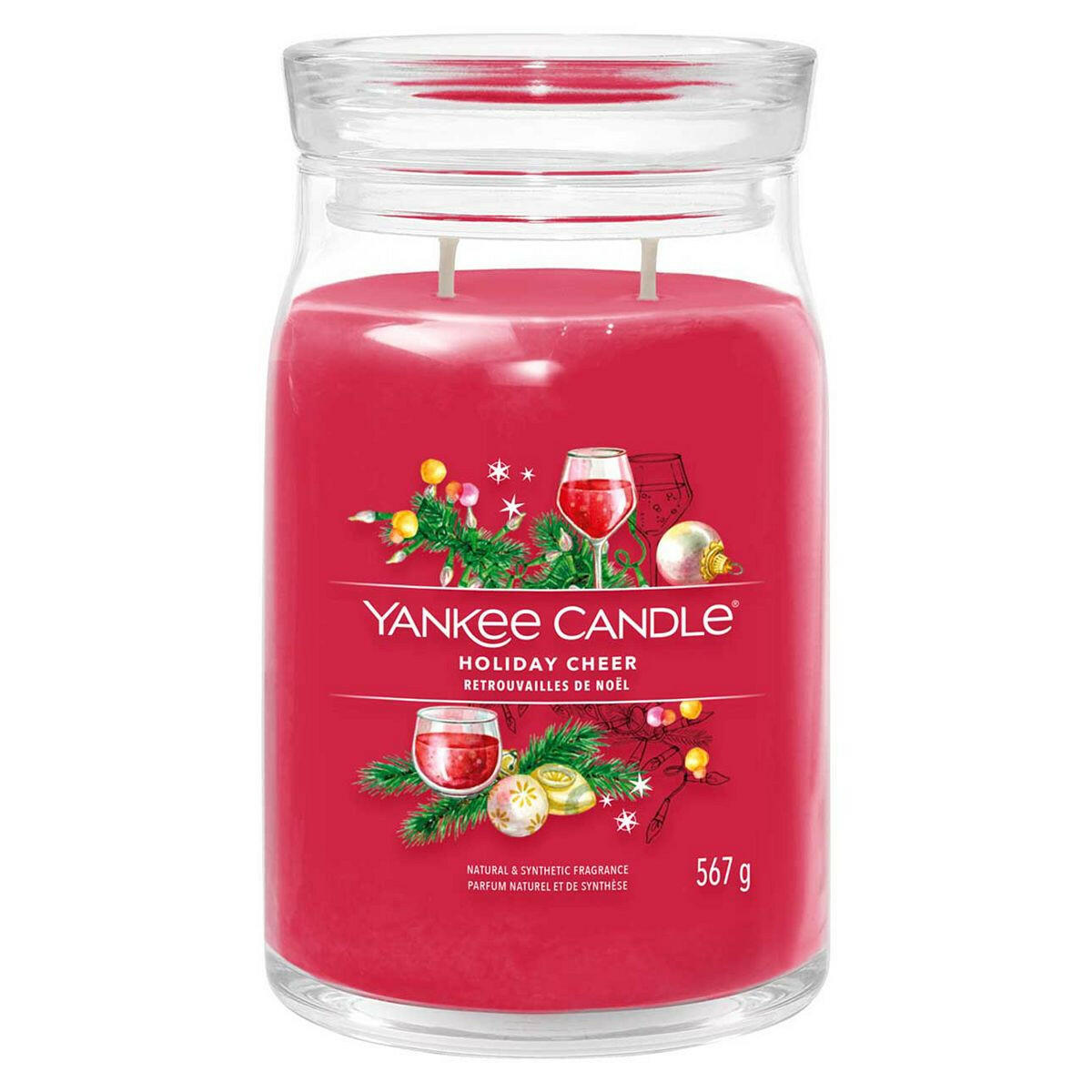 Yankee Candle Signature Large Jar Scented Candle - Holiday Cheer - 567g GOODS Boots   