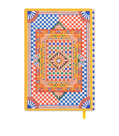 دفتر Harrods A5 Notebook بغلاف نسيج مطبوع، حواف ذهبية، وورق صديق للبيئة - اشترِ عبر الإنترنت من McGrocer