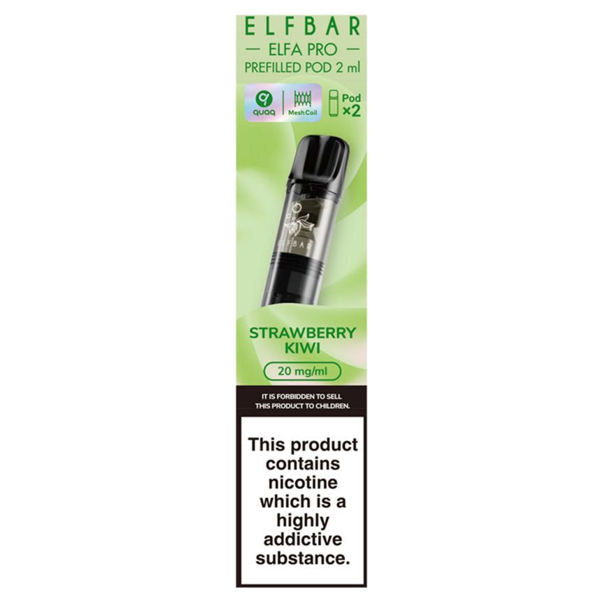 Elf Bar Elfa Pro 2 Strawberry Kiwi Prefilled Pod 2ml