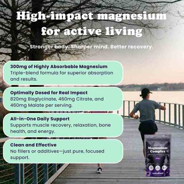 Extracted Triple Magnesium Complex supplement 60 capsules, UK version