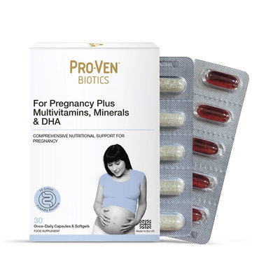 Pro-Ven Pregnancy Plus Multivitamin und DHA Mutterschafts-Nahrungsergänzungsmittel 30 Kapseln und Softgels