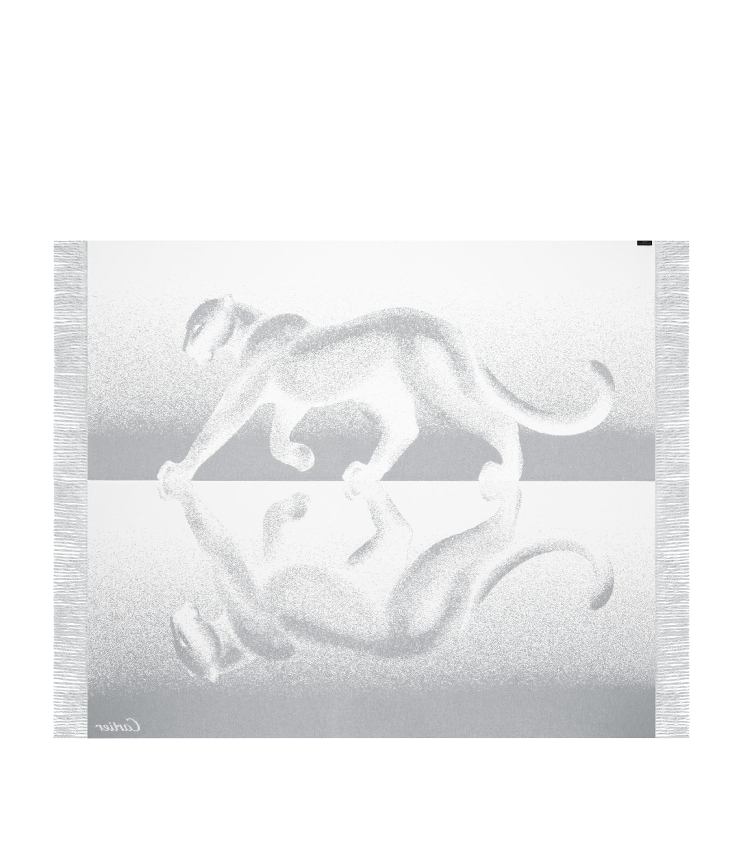 Cartier cashmere throw with Panthère de Cartier print 190cm x 140cm - British product