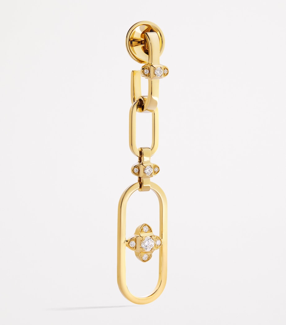 MARLI New York gold diamond drop earrings, UK version