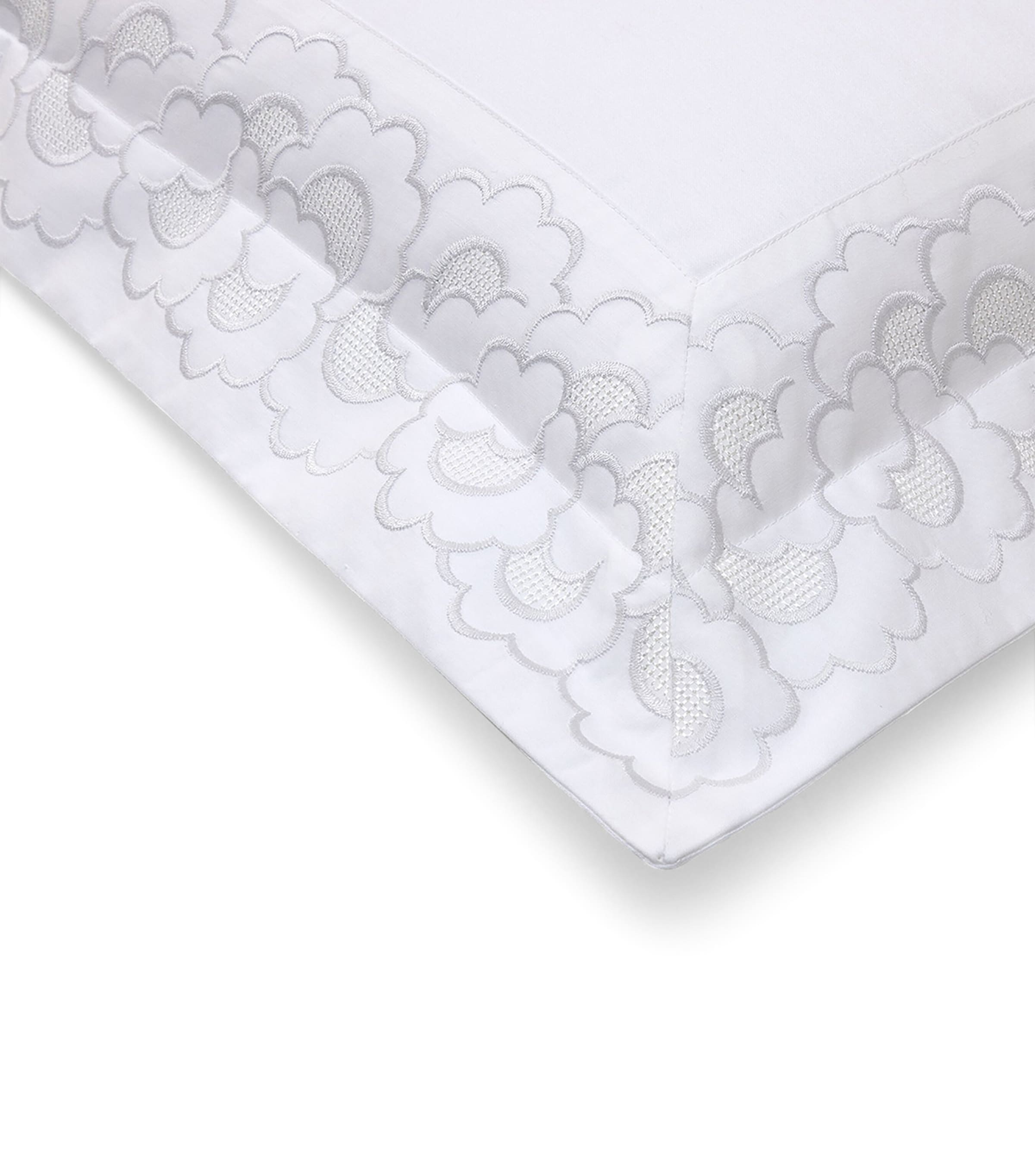 Yves Delorme Festons Square Oxford Pillowcase 65cm x 65cm (British brand)