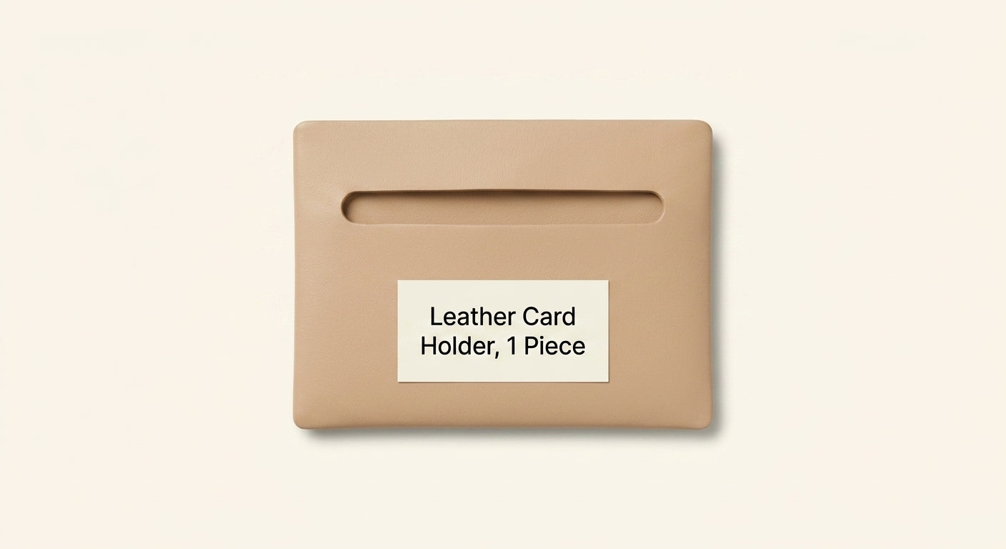 Cartier leather card holder with monogram 7.5cm, imported from the UK