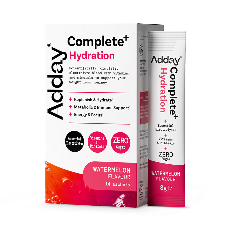 Adday Complete+ Hydration watermelon electrolyte drink mix 14 sachets (British brand)