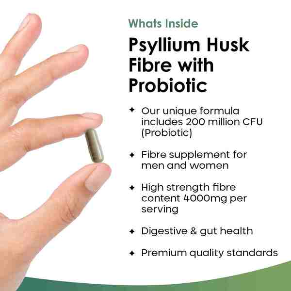 Fibre Supplement 4000mg Psyllium Husk with Probiotic GOODS Superdrug   