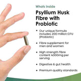 Fibre Supplement 4000mg Psyllium Husk with Probiotic GOODS Superdrug   