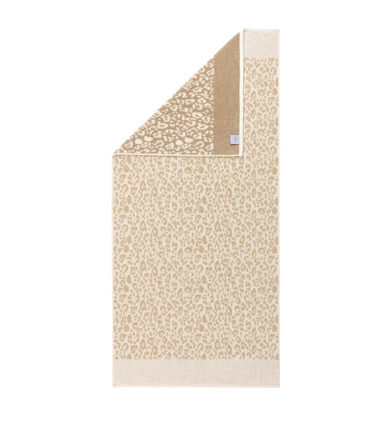 Yves Delorme Leopard bath sheet 150cm x 90cm (British brand)