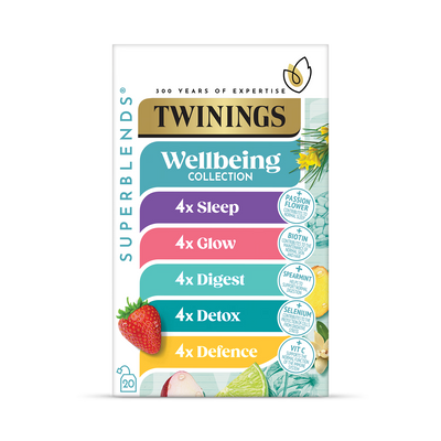 Holland & Barrett Twinings SuperBlends Wellbeing Collection, 20 sachets de thé - Acheter en ligne sur McGrocer