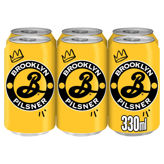 Brooklyn Brewery Brooklyn Pilsner Lager Beer 6x330ml GOODS Sainsburys   
