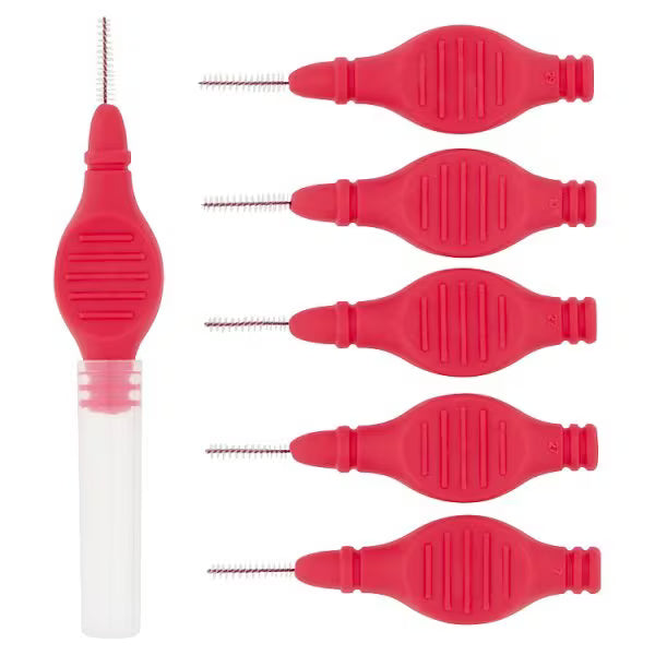 Superdrug Interdental Brushes red 0.5mm (British brand)