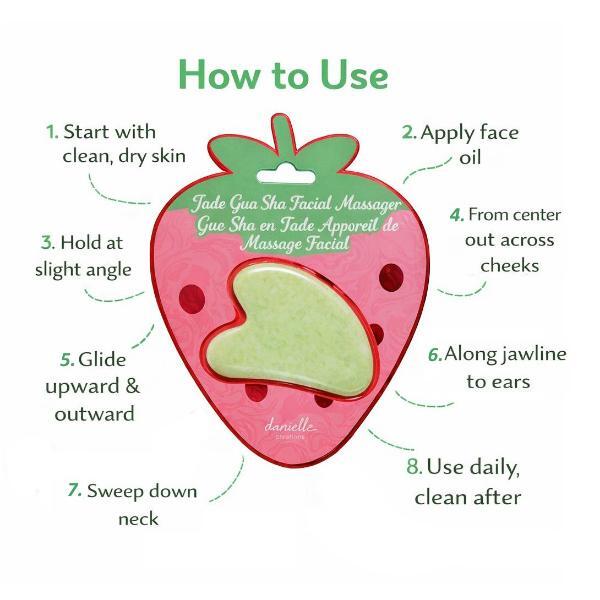 Danielle Creations jade gua sha facial massager, UK version