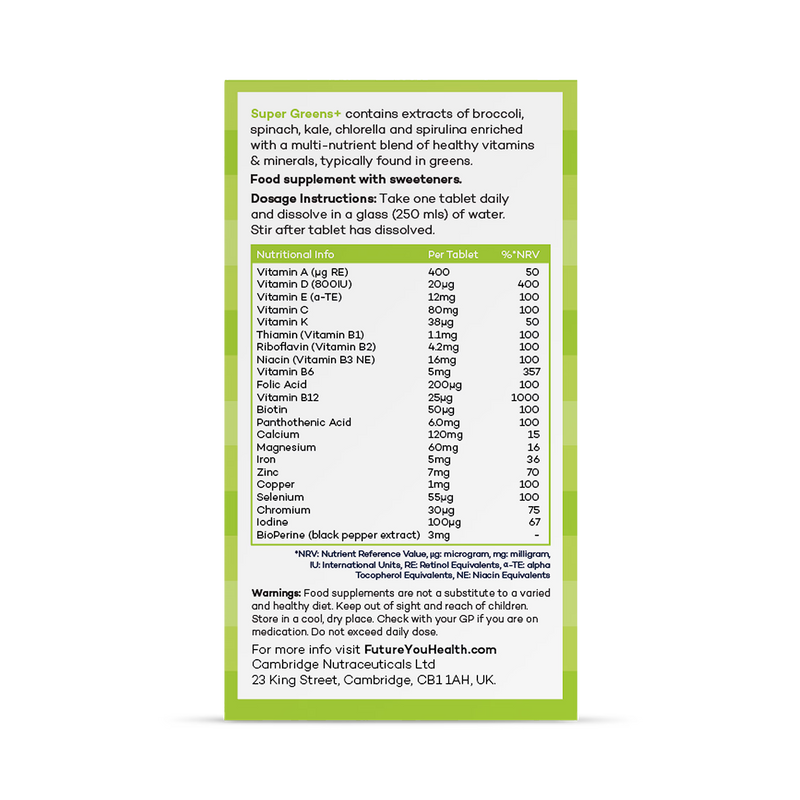 SuperGreens+ Daily Greens Drink 28 servings (British brand)
