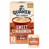 Quaker Oat So Simple Sweet Cinnamon Porridge Sachets Cereal   10 per pack Cereals M&S   