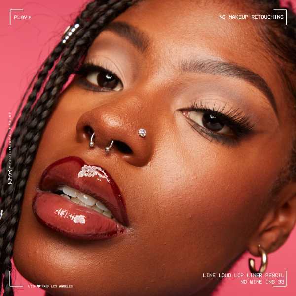NYX Line Loud Lip Liner wine shade (British brand)