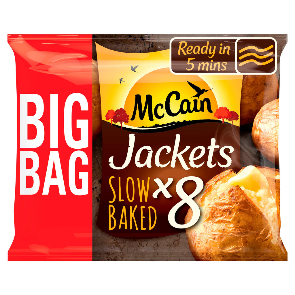 McCain Frozen Baked Jacket Potatoes x8 1.6kg