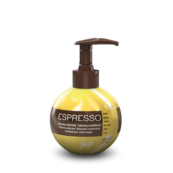 Vitalitys ESPRESSO Yellow hair colouring conditioner 200ml, imported from the UK