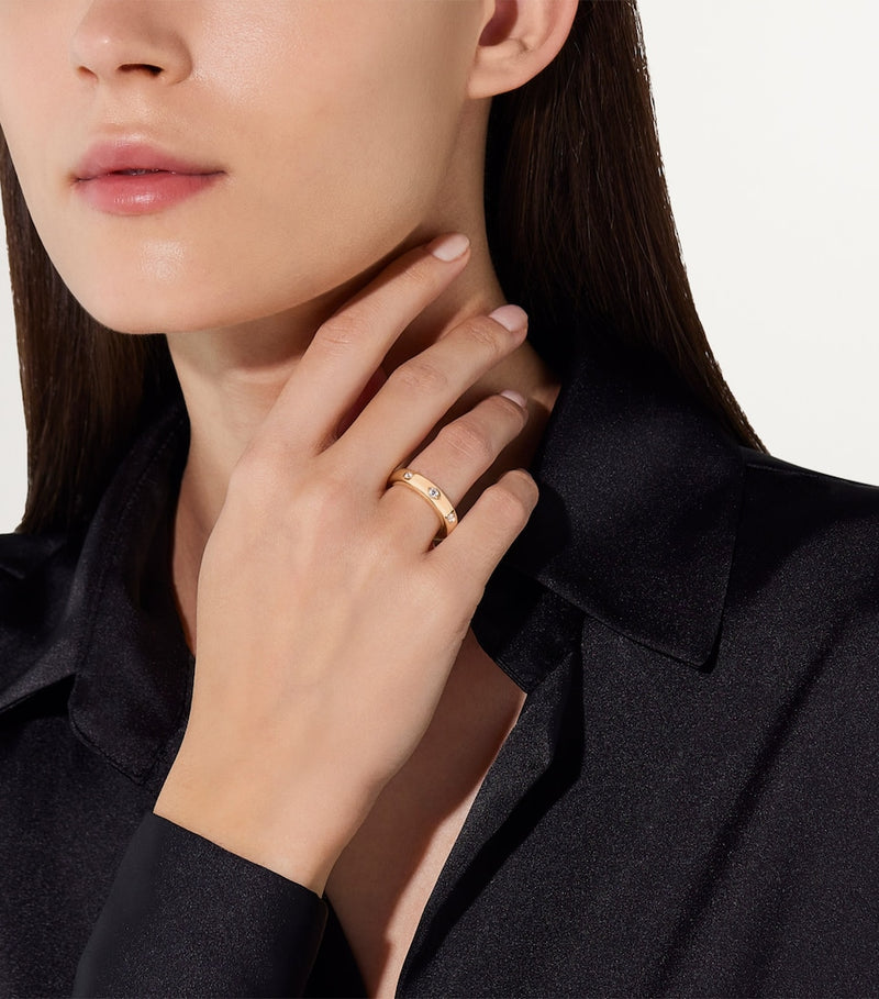 Pomellato Iconica rose gold diamond ring, UK version