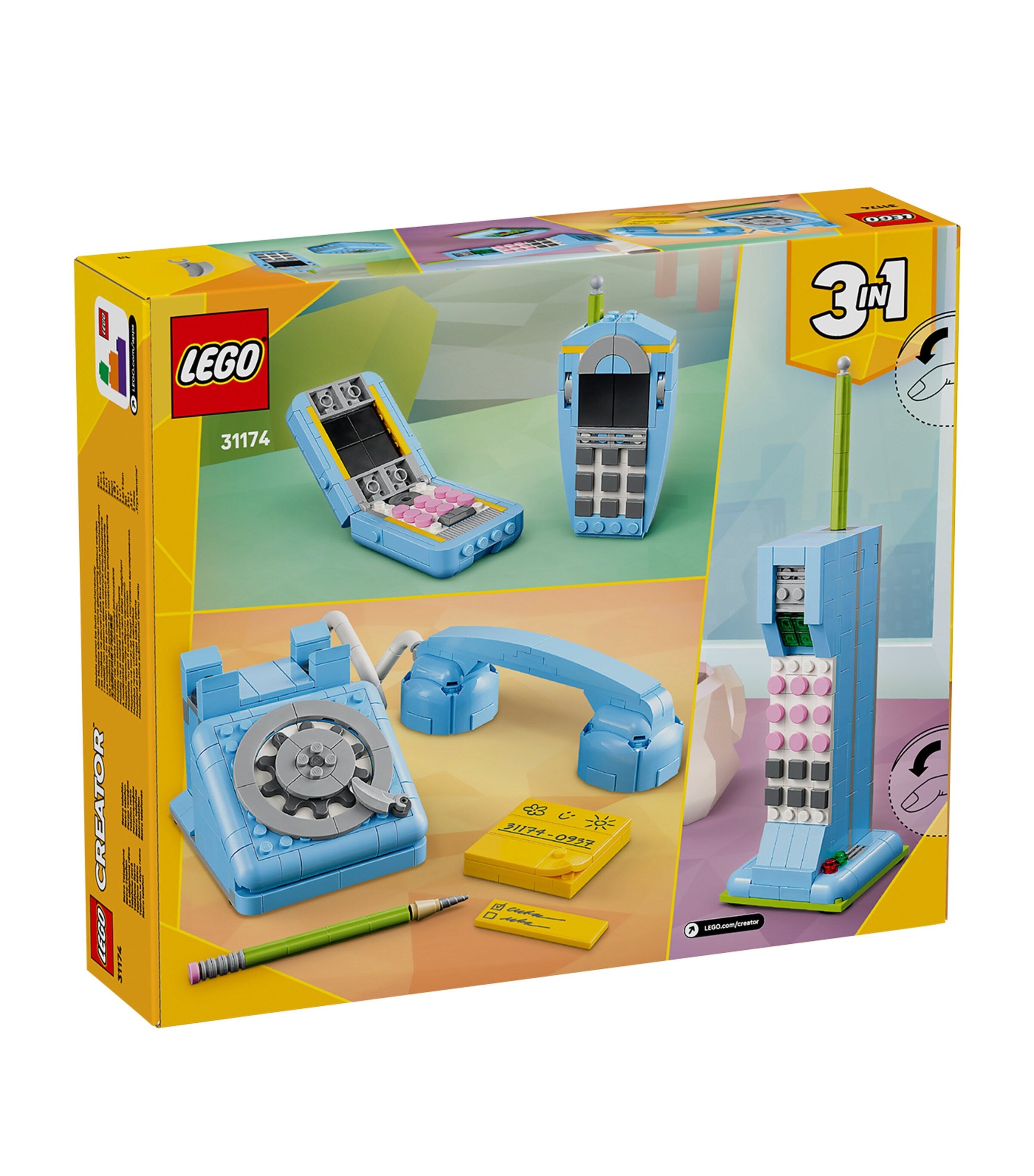 LEGO Creator Retro Telephone toy building set, UK version