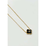 SVNX Mini Clover Necklace Gold Black 40+5cm - British product