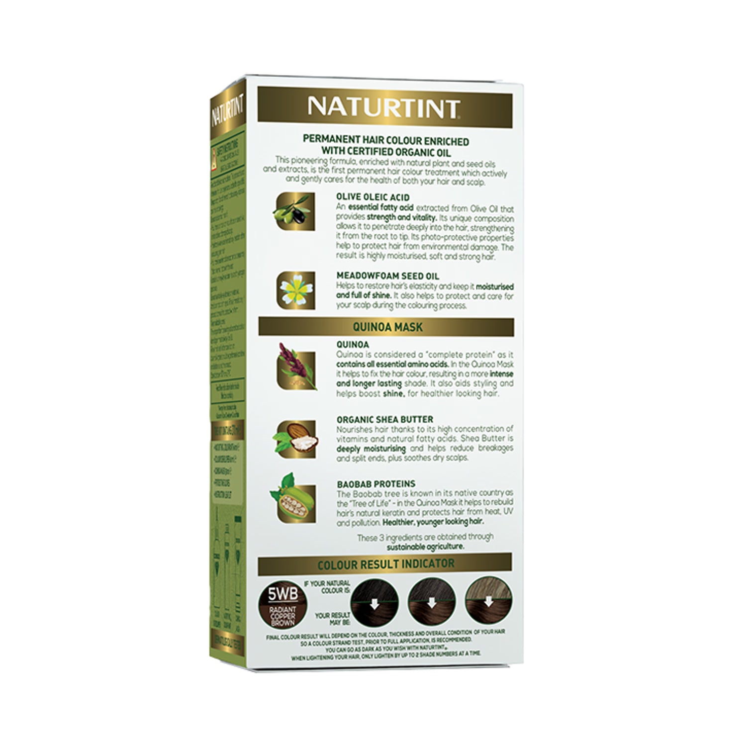 Naturtint hair colour gel Copper Brown 5WB, UK version